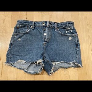 Rag & Bone Dre Low Rise Jean Shorts - size 28